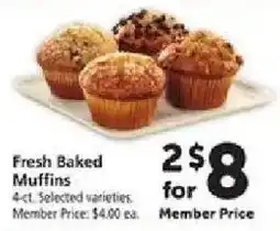 Safeway Fresh Baked Muffins offer
