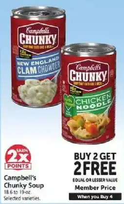 Safeway Campbell's Chunky Soup offer