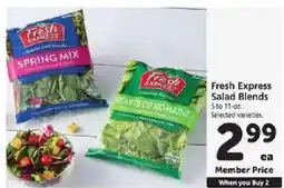 Safeway Fresh Express Salad Blends offer