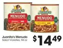 Food 4 Less Juanita's Menudo offer