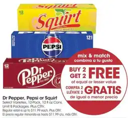 Food 4 Less Dr Pepper, Pepsi or Squirt offer