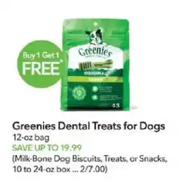 Publix Greenies Dental Treats for Dogs offer