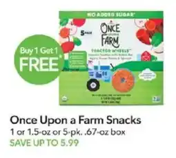 Publix Once Upon a Farm Snacks offer
