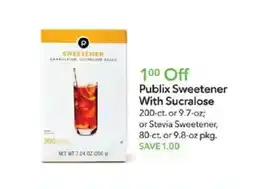 Publix Publix Sweetener offer