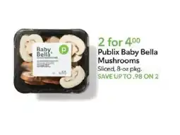 Publix Publix Baby Bella Mushrooms offer