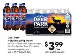 Kroger Deer Park Natural Spring Water offer