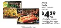 Kroger Amy's Entrée offer