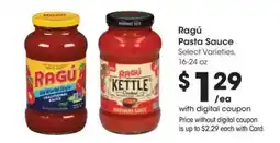 Kroger Ragu pasta sauce offer