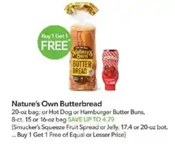 Publix Nature's Own Butterbread offer