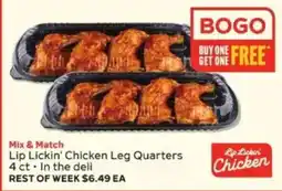 Winn Dixie Lip Lickin' Chicken Leg Quarters offer