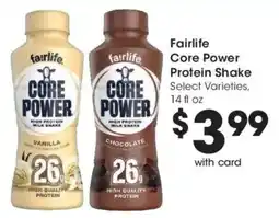 Kroger Fairlife core power protein shake offer