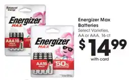 Kroger Energizer Max Batteries offer