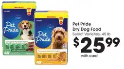 Kroger Pet Pride Dry Dog Food offer