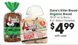 Kroger Dave's Killer Bread Organic Bread offer