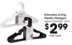 Kroger Everyday Living Plastic Hangers offer