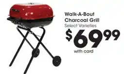 Kroger Walk-A-Bout Charcoal Grill offer