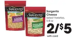 Kroger Sargento Cheese offer