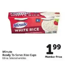 Safeway Minute Ready To Serve Rice Cups offer
