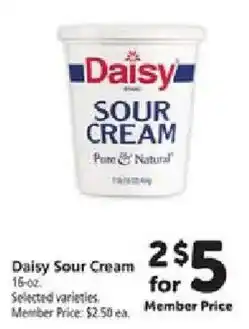 Safeway Daisy sour cream offer