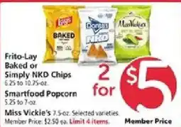 Safeway Frito-Lay Baked or Simply NKD Chips offer