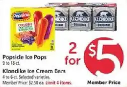 Safeway Popside Ice Pops offer