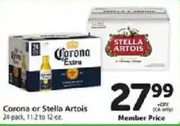 Safeway Corona or Stella Artois offer