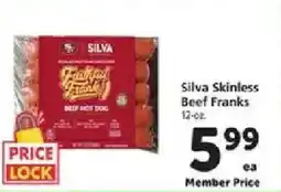 Safeway Silva Skinless Beef Franks offer