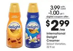 Kroger International Delight Creamer offer