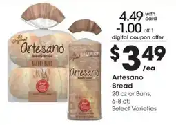 Kroger Artesano Bread offer
