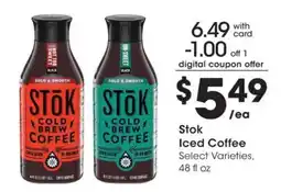 Kroger Stok Iced Coffee offer