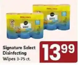 Jewel-Osco Signature Select Disinfecting Wipes offer