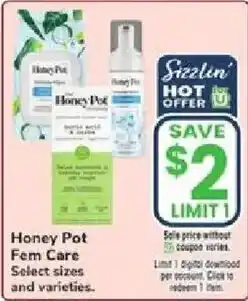 Jewel-Osco Honey Pot Fem Care offer