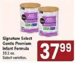Jewel-Osco Signature Select Gentle Premium Infant Formula offer