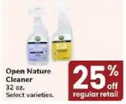 Jewel-Osco Open Nature Cleaner offer