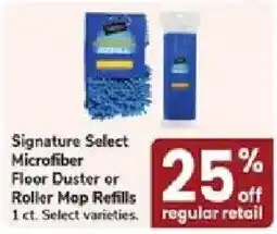 Jewel-Osco Signature Select Microfiber Floor Duster or Roller Map Refills offer