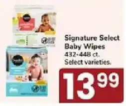 Jewel-Osco Signature Select Baby Wipes offer