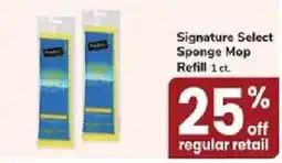 Jewel-Osco Signature Select sponge mop refill offer