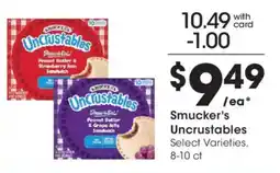Kroger Smucker's Uncrustables offer