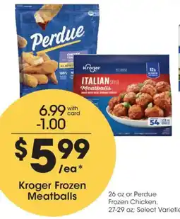 Kroger Kroger Frozen Meatballs offer