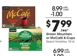 Kroger Green Mountain or McCafé K-Cups offer
