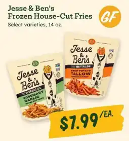 Sprouts Farmers Market Jesse & Ben's Frozen House-Cut Fries offer