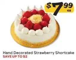 Winn Dixie Hand Decorated Strawberry Shortcake offer
