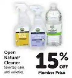 Safeway Open Nature Cleaner offer