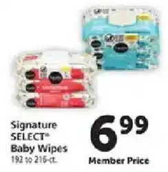 Safeway Signature Select Baby Wipes offer