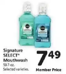 Safeway Signature Select Mouthwash offer