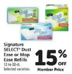 Safeway Signature Select Dust Ease or Mop Ease Refills offer