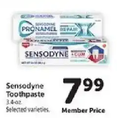 Safeway Sensodyne toothpaste offer