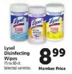 Safeway Lysol Disinfecting Wipes offer