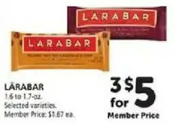 Safeway Larabar offer