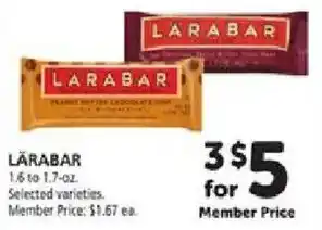 Safeway Larabar offer